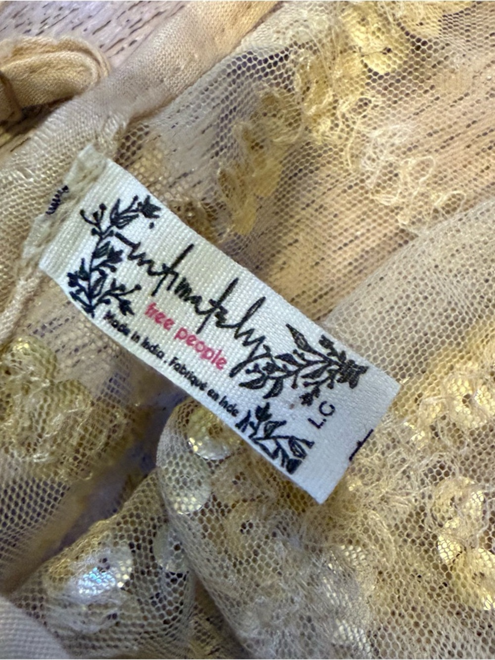 Free People Gold Sequin Sheer Slip Dress - Picture 5 of 5